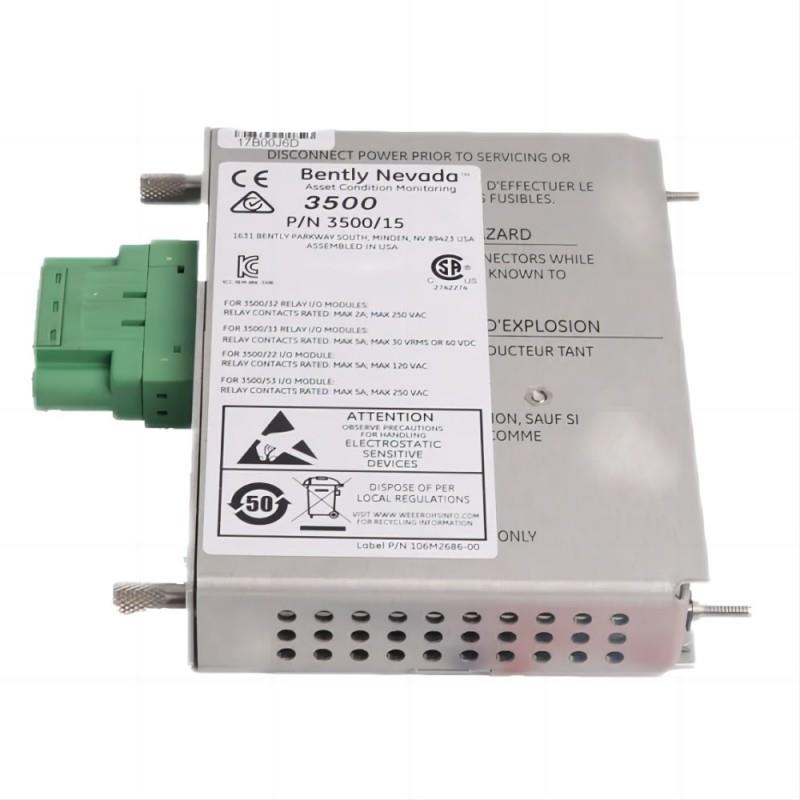 Bently Nevada 3500/15 133300-01 Low Voltage DC Power Input Module New In Stock