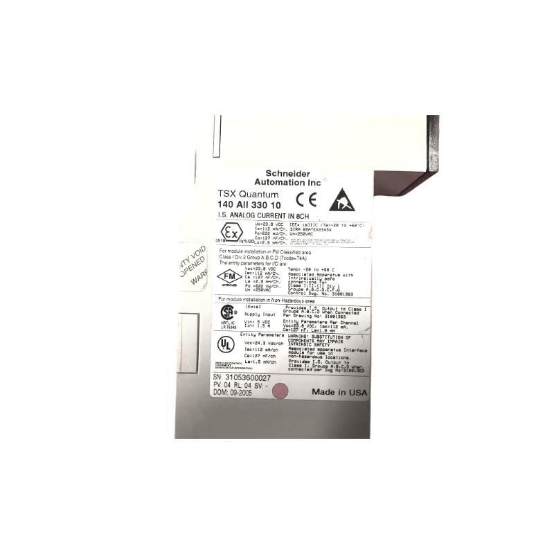 Schneider 140AII33010 Intrinsically Safe Current Input Module Original