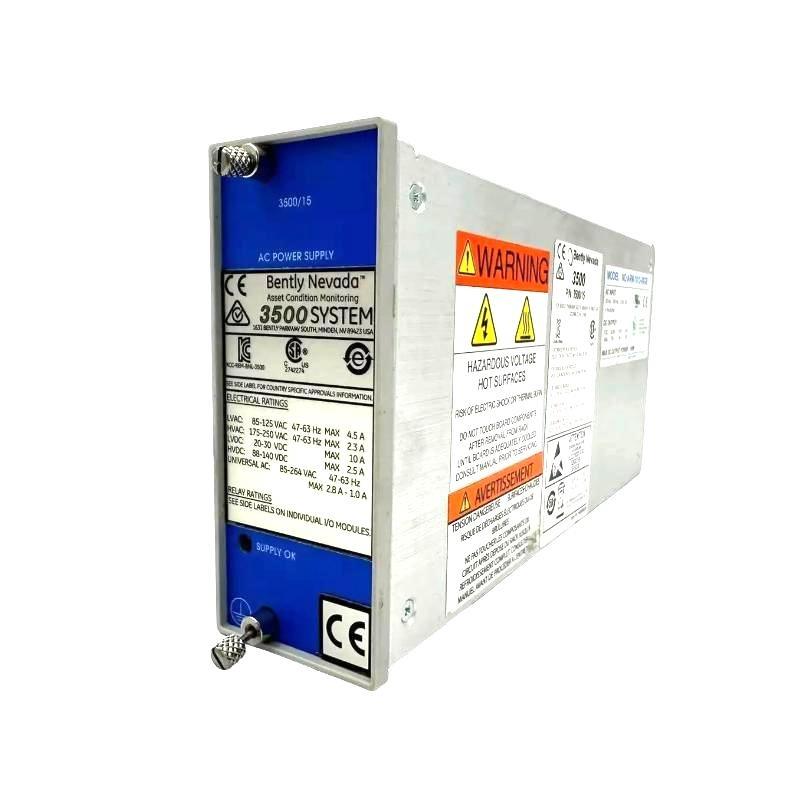 Bently Nevada 3500/15 106M1079-01+125840-02 AC/DC Power Supply Module 12-Month Warranty