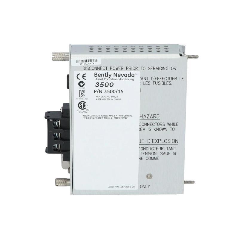 Bently Nevada 3500/15 125840-02 Low Voltage AC Power Input Module New In Stock