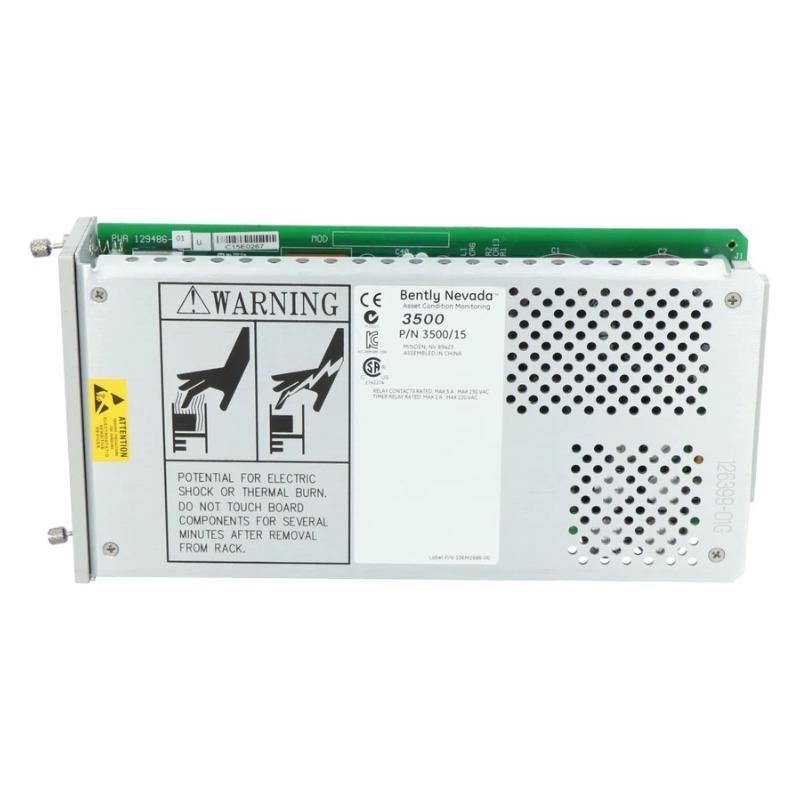 Bently Nevada 3500/15 129486-01 High-voltage DC Power Input Module New In Stock