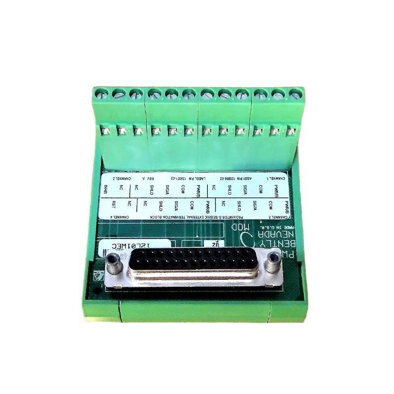 Bently Nevada 3500/42M 125808-02 Proximitor Seismic External Block Terminal Fast Shipping!