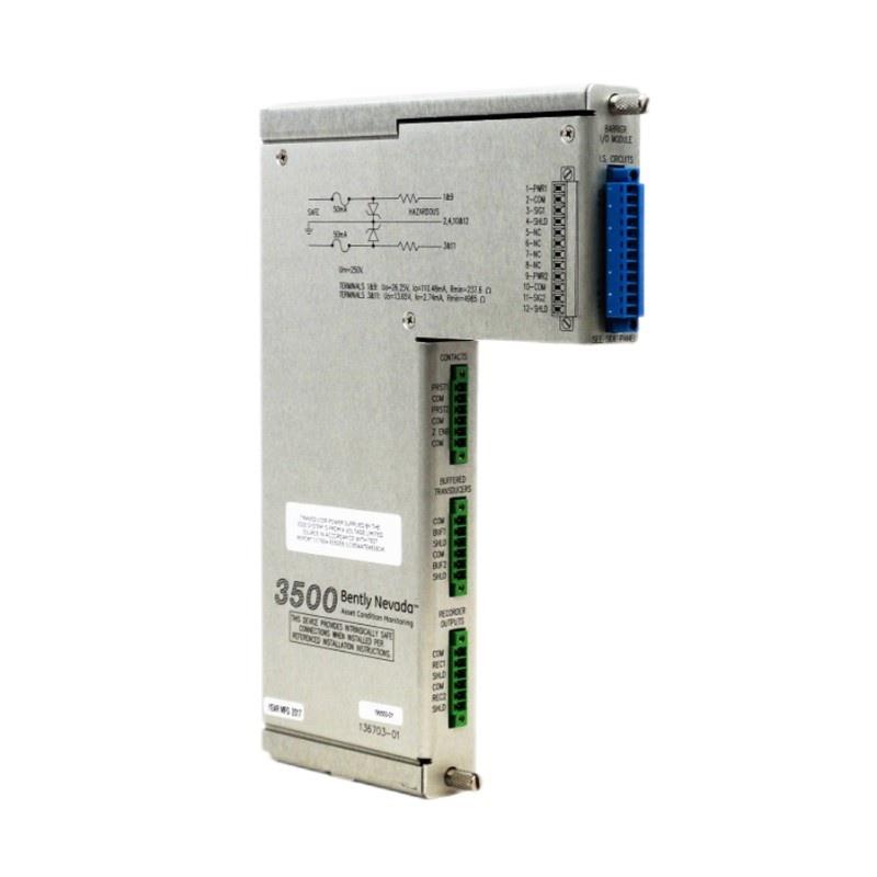 Bently Nevada 3500/61 136711-02 3500 Series RTD/TC I/O Module 12-Month Warranty
