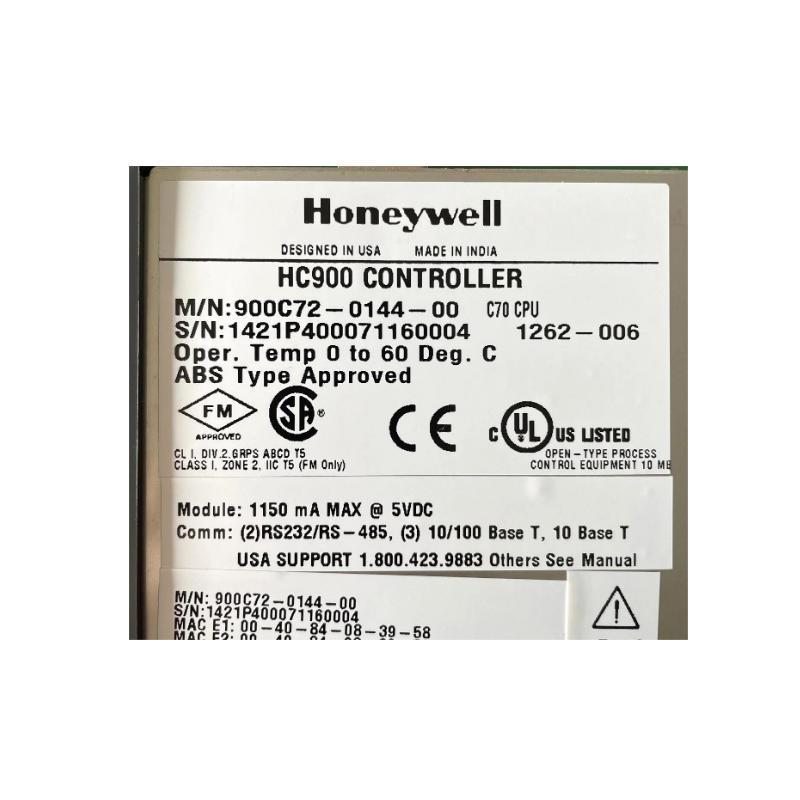 Honeywell 900C72-0144-00 HC900 C70 Controller CPU Unbelievable Prices!