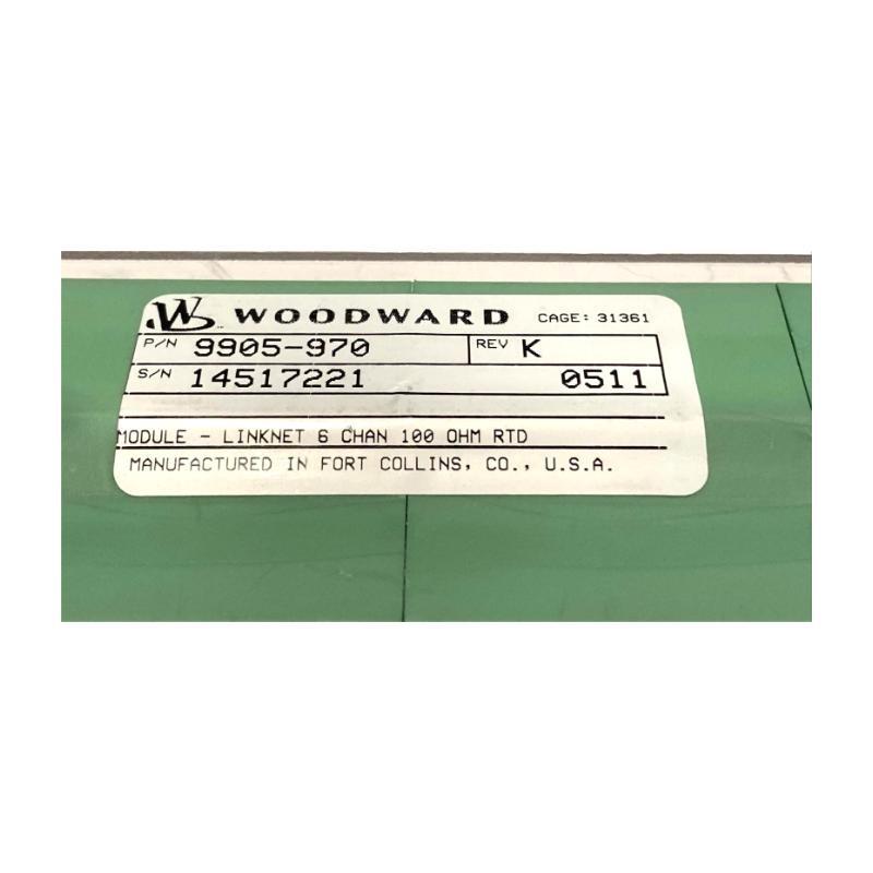 Woodward 9905-970 LinkNet 6 Channel Input Module 12-Month Warranty