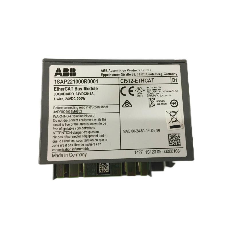 ABB CI512-ETHCAT 1SAP221000R0001 S500 EtherCAT Interface Module 30-Day Returns！