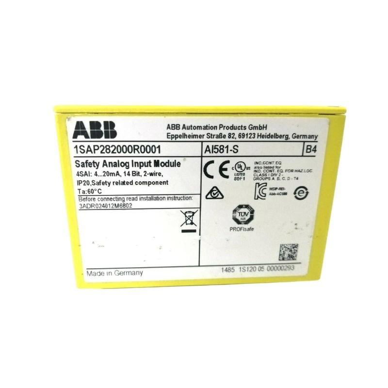 ABB AI581-S 1SAP282000R0001 Safety Analog Input Modules Fast Shipping!