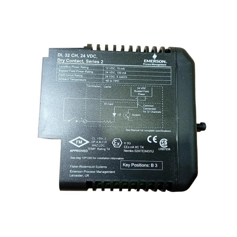 Emerson VE4001S2T2B5 Discrete Input Card with 40-Pin Grounding Terminal Block Trusted supplier