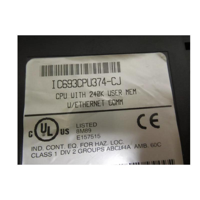 GE IC693CPU374-CJ Series 90-30 Single-Slot CPU Module 12-Month Warranty