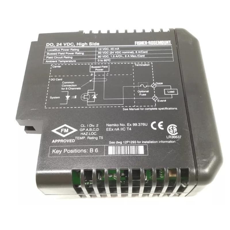 Emerson KJ3001X1-BJ1 12P0555X152 DeltaV System High Side Discrete Output Module 12-Month Warranty