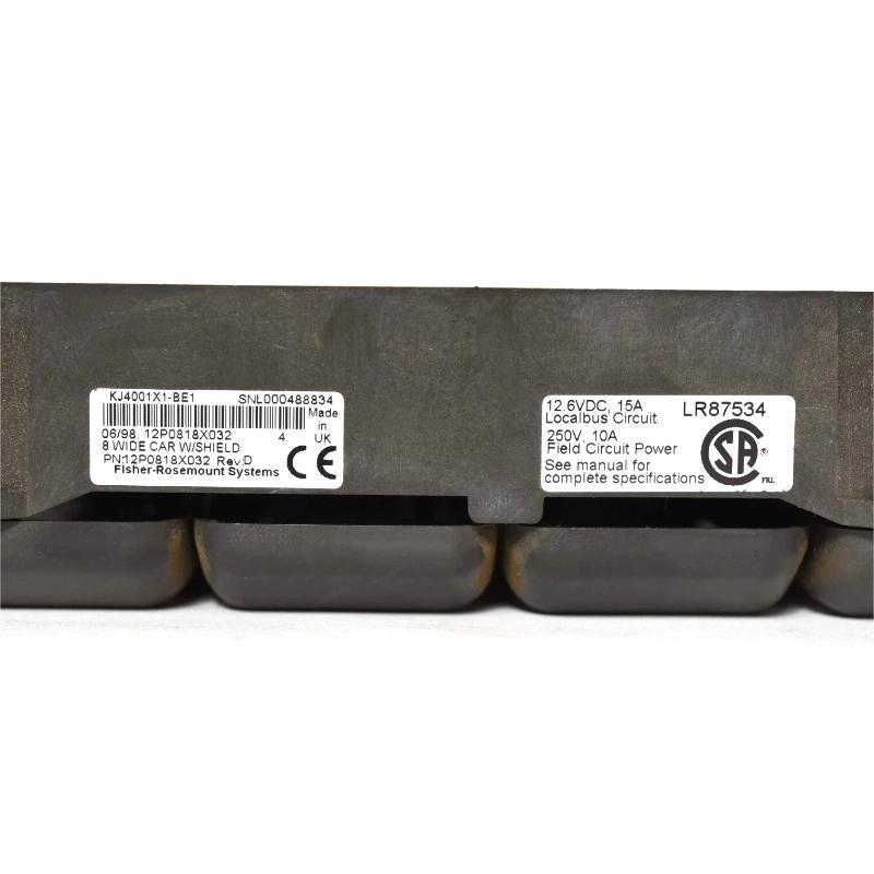 Emerson KJ4001X1-BE1 8-Wide I/O Carrier with Shield Bar 12-Month Warranty