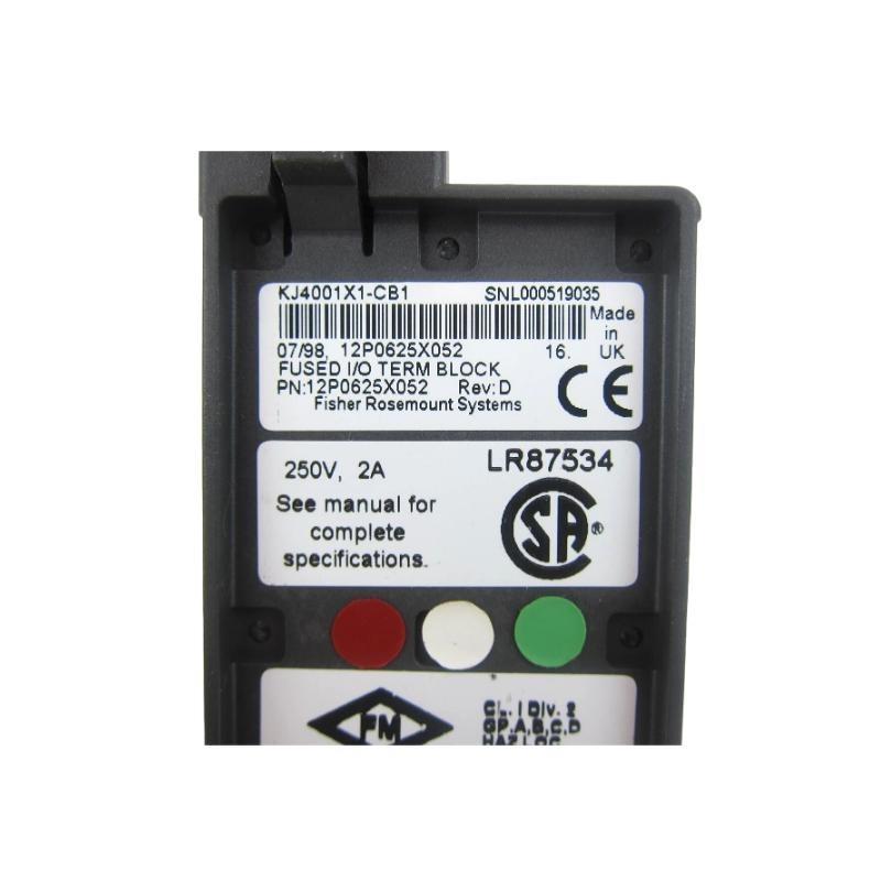 Emerson KJ4001X1-CB1 12P0625X052 Input/Output Terminals New In Stock