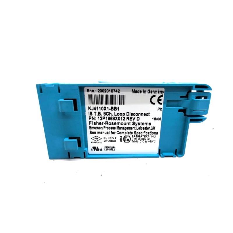 Emerson KJ4110X1-BB1 IS Terminal Block 8 Ch Loop Disconect Fast Shipping!