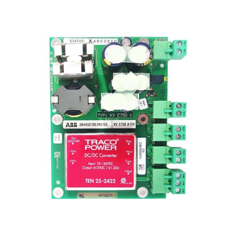 ABB KV C758 A124 3BHE021951R0124 Dual Voltage Sub-Board 100% New