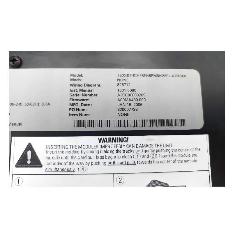 GE T60G01HCHF8FH6PM8HP6PUXXWXX Transformer Management Relay Front Panel 30-Day Returns！