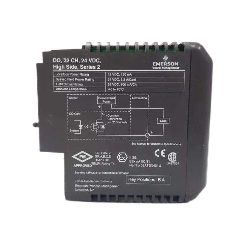 Emerson VE4002S1T2B5 KJ3204X1-BA1 12P3275X022 DeltaV systems Discrete Output Card Trusted supplier